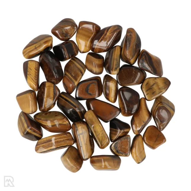 6095 tiger eye tumble stones head