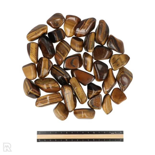 6095 tiger eye tumblestones ruler