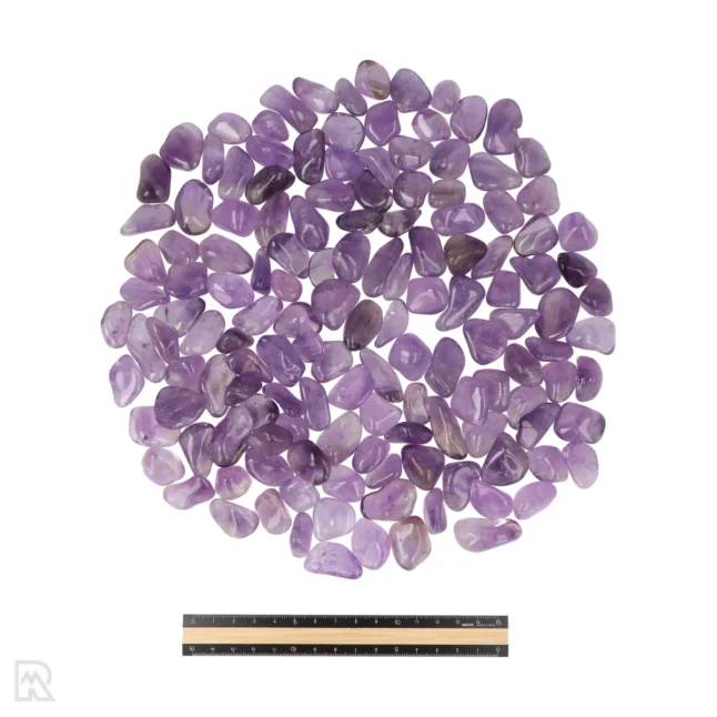 6006 Amethyst-Trommelsteine Lineal