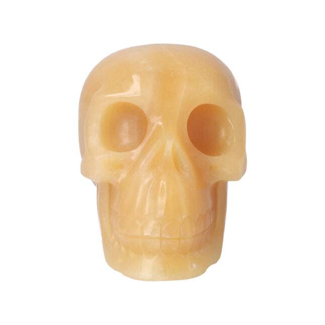 Orange Calcite Skull