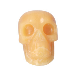 Orange Calcite Skull