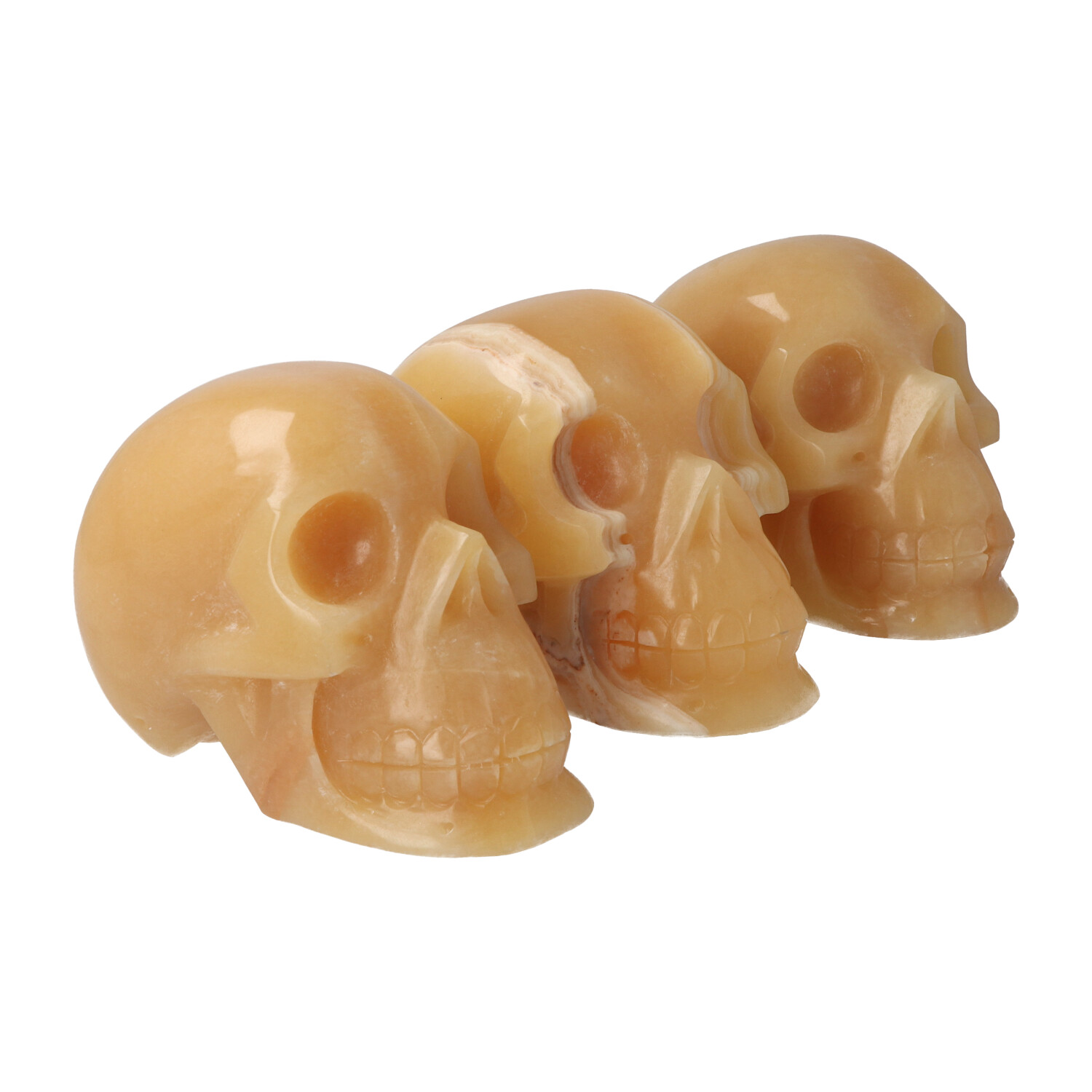 Orange Calcite Skull Set 05 1958_4