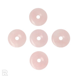 Rose Quartz Donut Pendant ± 30 mm