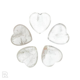 Rock crystal Heart ± 3 cm