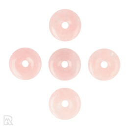 Rose Quartz Donut Pendant ± 40 mm