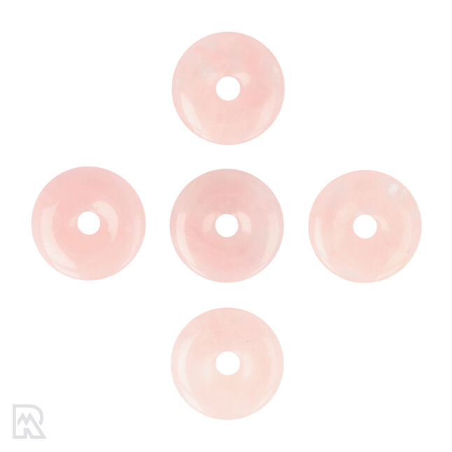 Rose Quartz Donut Pendant ± 40 mm