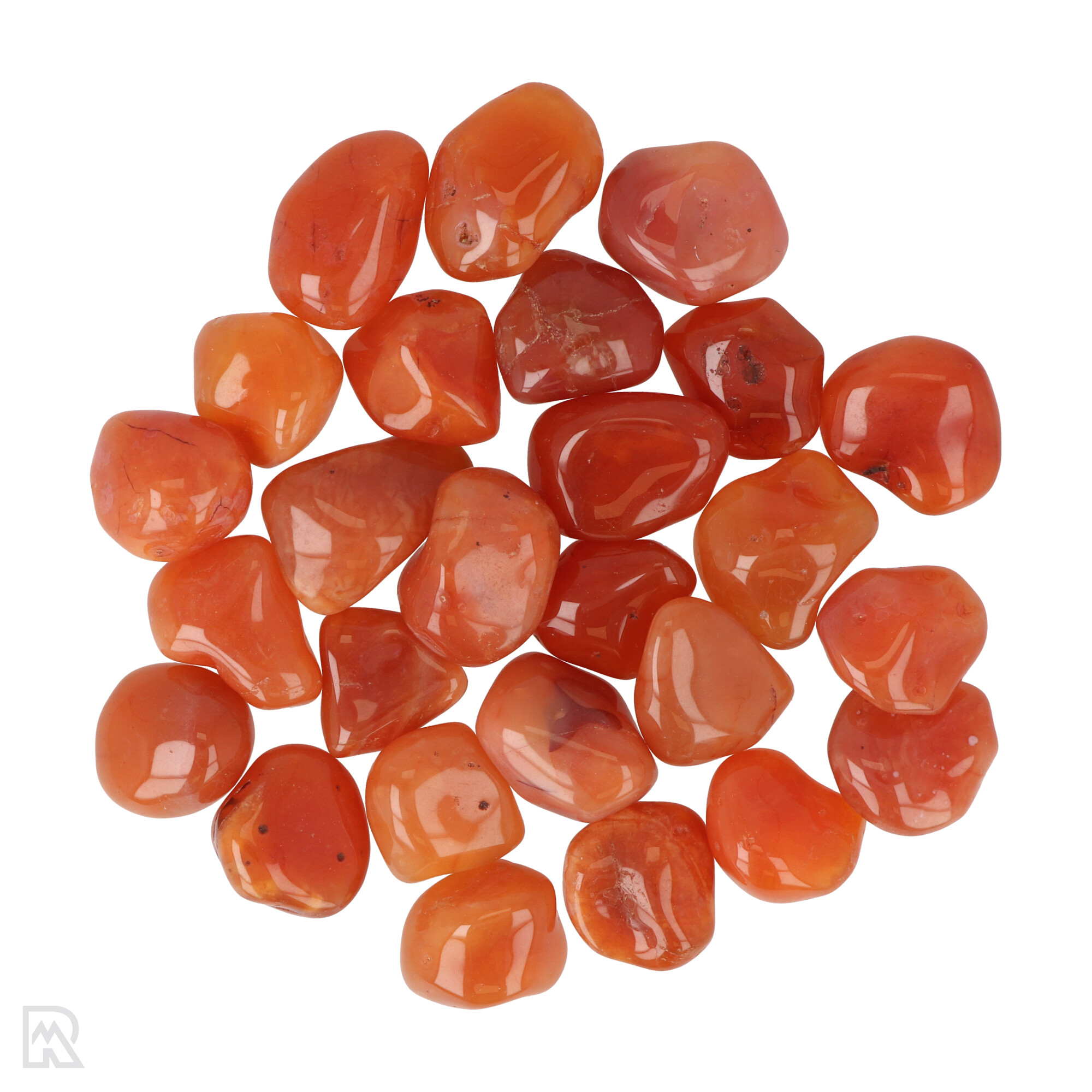 Carneool Botswana Trommelstenen 1 Carnelian Botswana Tumblestones