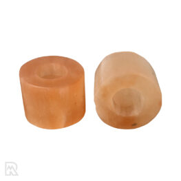 Red Selenite Tea Light Holder - Cylinder