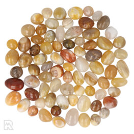 Yellow Agate Round Tumblestones