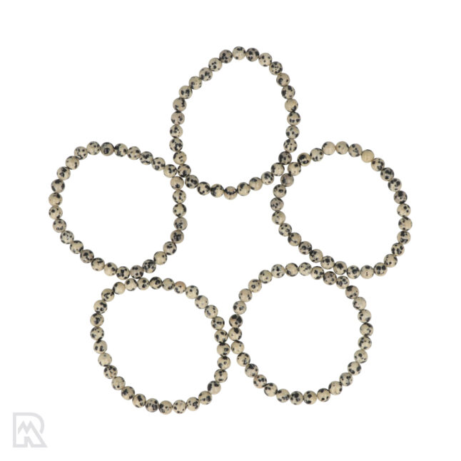 Dalmatiner-Jaspis-Armband 4 mm
