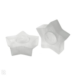 Selenite Tea Light Holder - Star