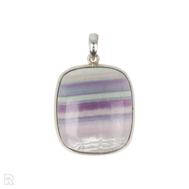 Fluorite Silver Pendant