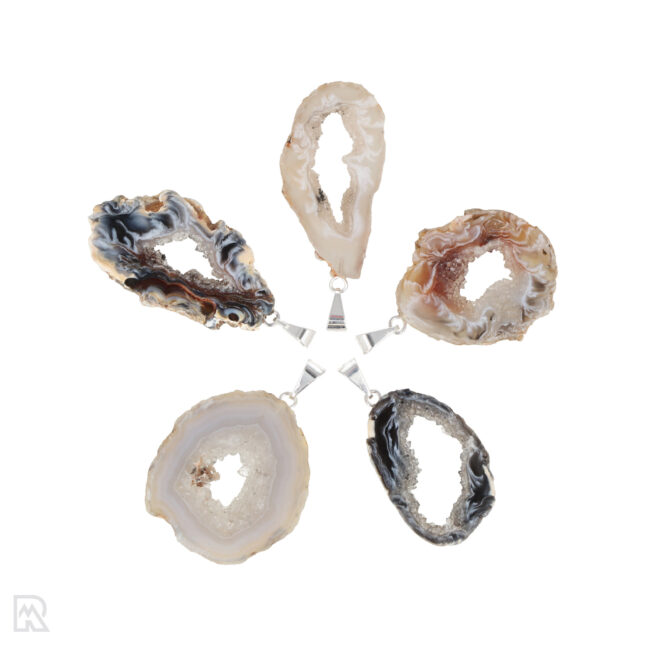 Agaat Geode Hanger