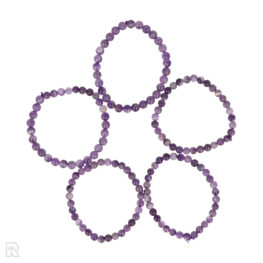 Chevron Amethyst Bracelet 6 mm