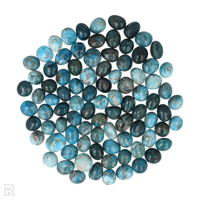 Blauer Apatit Runde Tumblestones