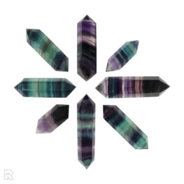 Fluorite Polished Double Butterfly