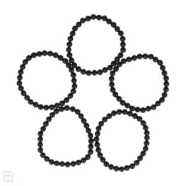 Schwarzes Obsidian-Armband 8 mm