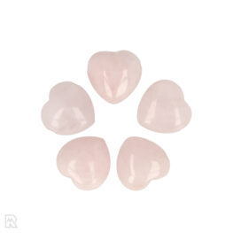 Rozenkwarts Doorboorde Hart Hanger | 1.5 cm