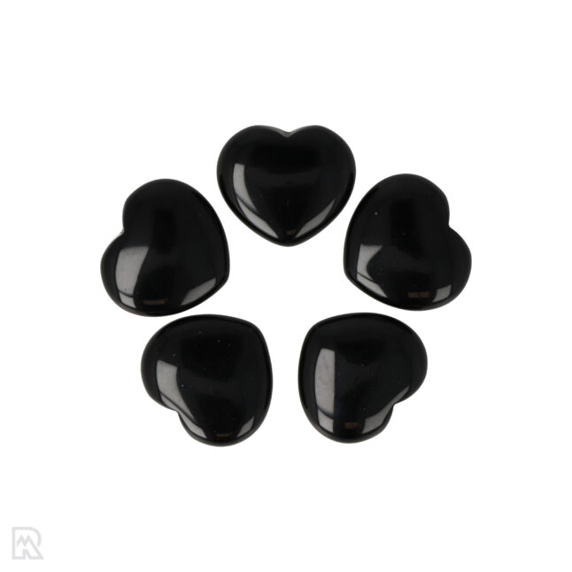 Zwarte Obsidiaan Hart | 2.5 cm