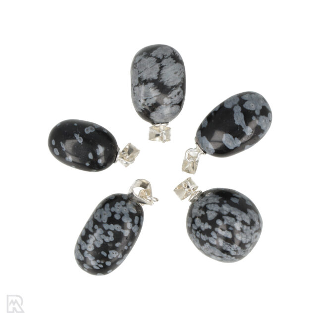 Snowflake Obsidian Health Pendant