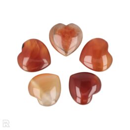 Carnelian Pierced Heart Pendant | 2 cm