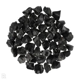 Schwarzer Obsidian grobe Brocken | S