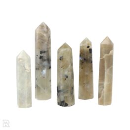 Green Moonstone Points Madagascar