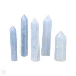 Blue Calcite Points Madagascar