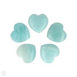 Amazoniet Doorboorde Hart Hanger | 2 cm