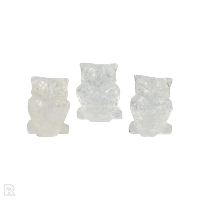 Bergkristal Uil | 4 cm - Afbeelding 2