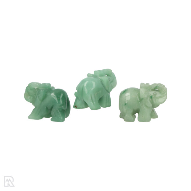 5444 groene aventurijn olifant 4 cm 2