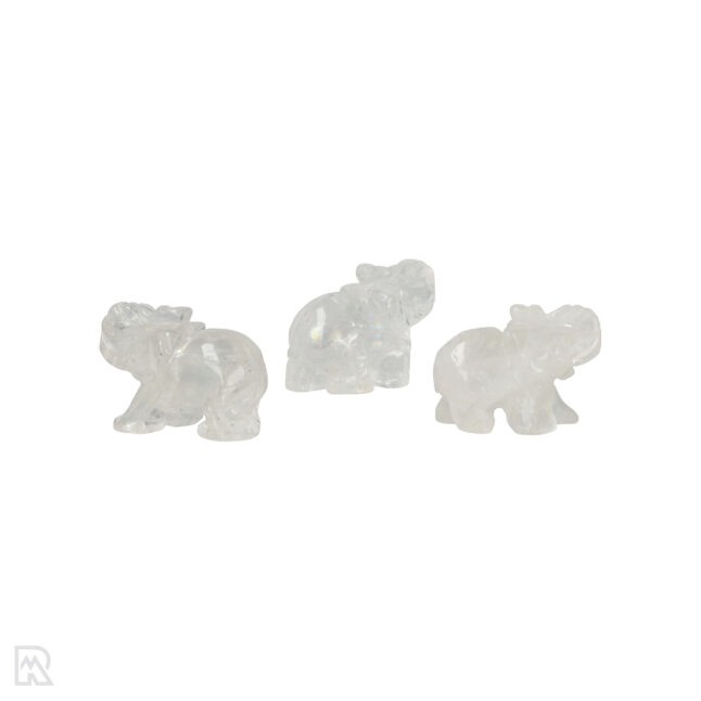 Bergkristal Olifant | 4 cm - Afbeelding 2
