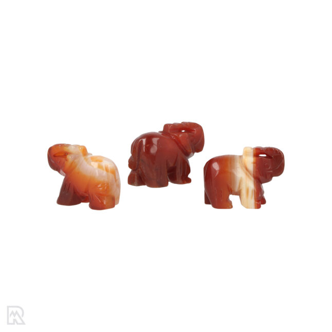 5447 carneool olifant 4 cm 2