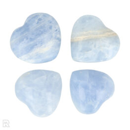 Blue Calcite Hearts