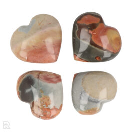 Polychrome Jasper Hearts