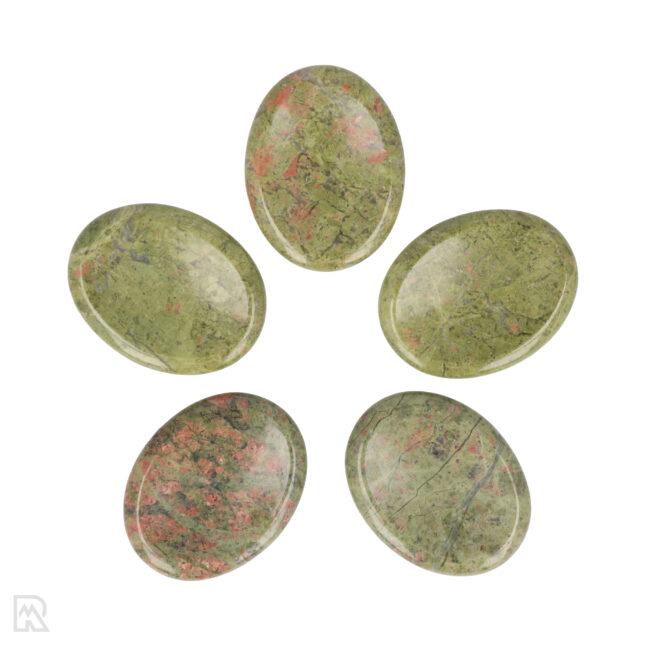 Unakite Worry Stone | Oval