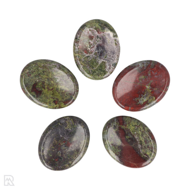 Dragon Blood Jasper Worry Stone | Oval