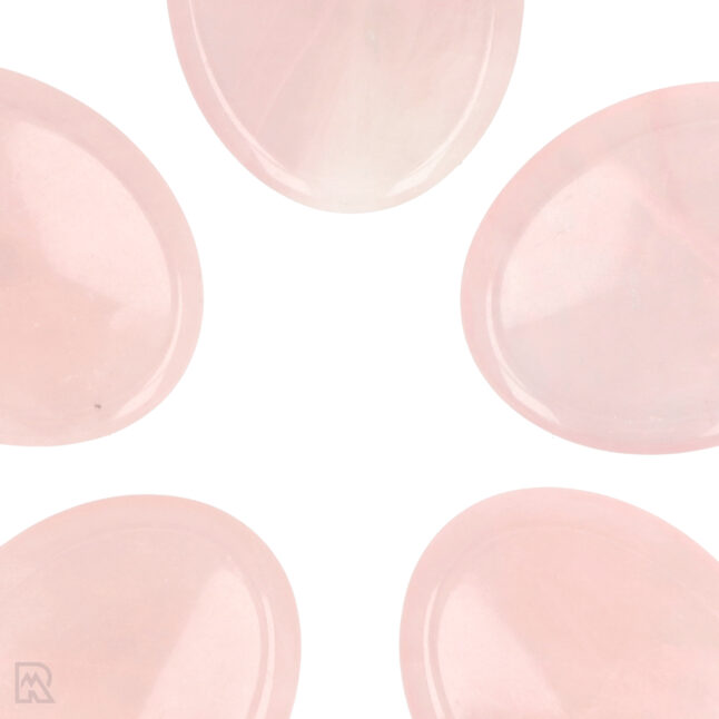Rozenkwarts Worry Stone | Ovaal - Afbeelding 2