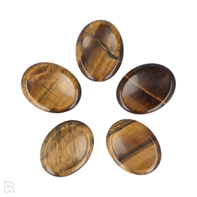Tiger Eye Worry Stone | Oval