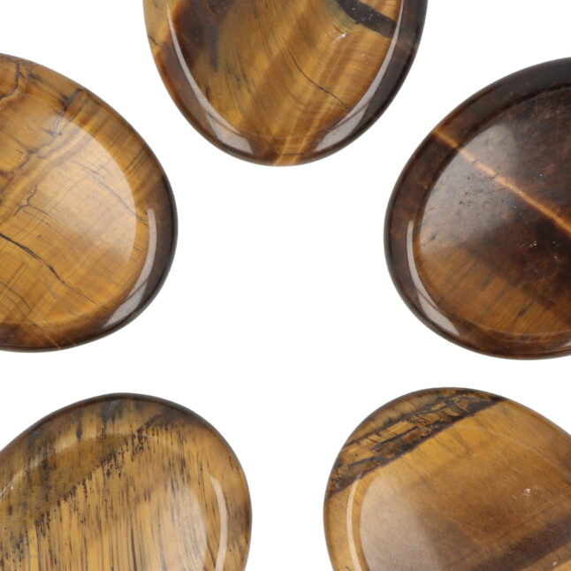 Tijgeroog Worry Stone | Ovaal - Image 2