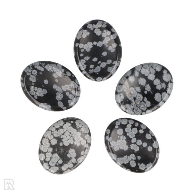 5569 sneeuwvlok obsidiaan worry stones ovaal 1
