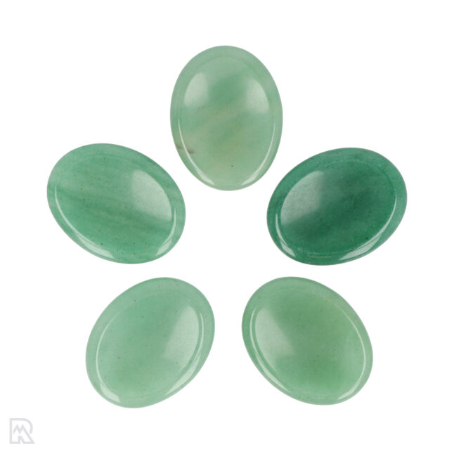 5573 groene aventurijn worry stones ovaal 1