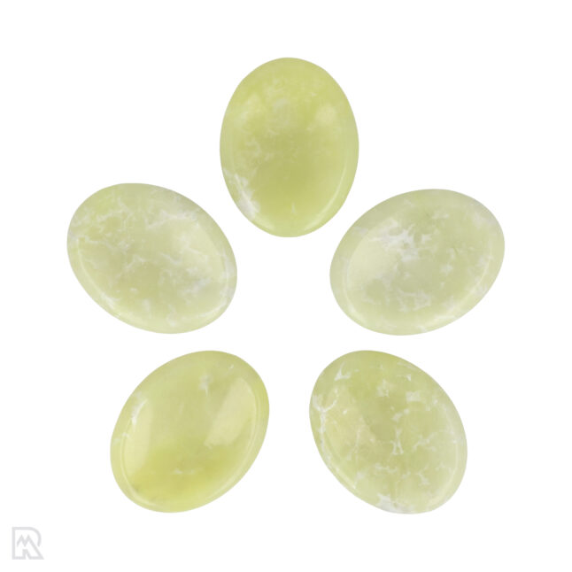 Serpentijn - New Jade Worry Stone | Ovaal