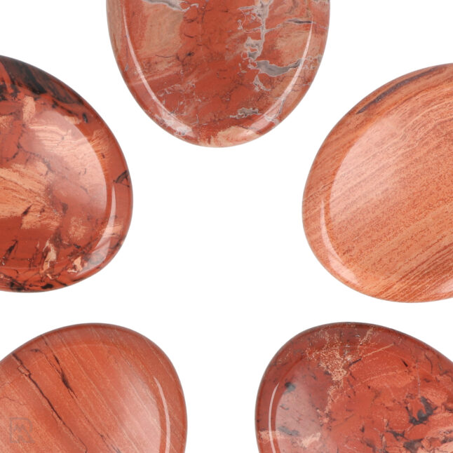 Rode Jaspis Worry Stone | Ovaal - Afbeelding 2