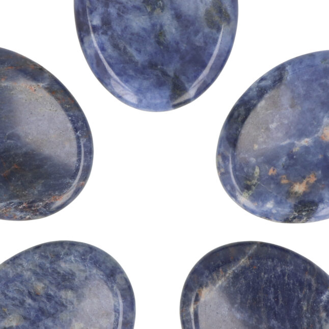 Sodaliet Worry Stone | Ovaal – Bild 2