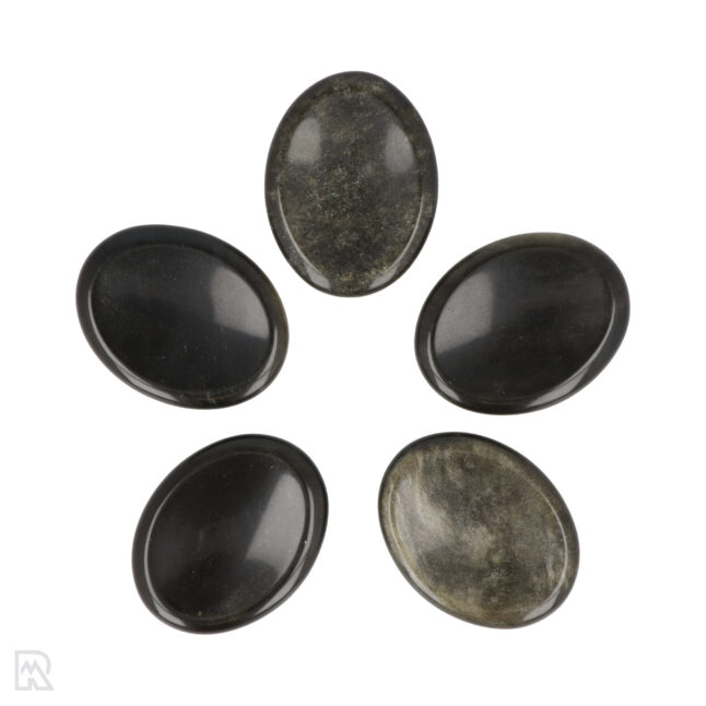 5586 goud obsidiaan worry stones ovaal 1