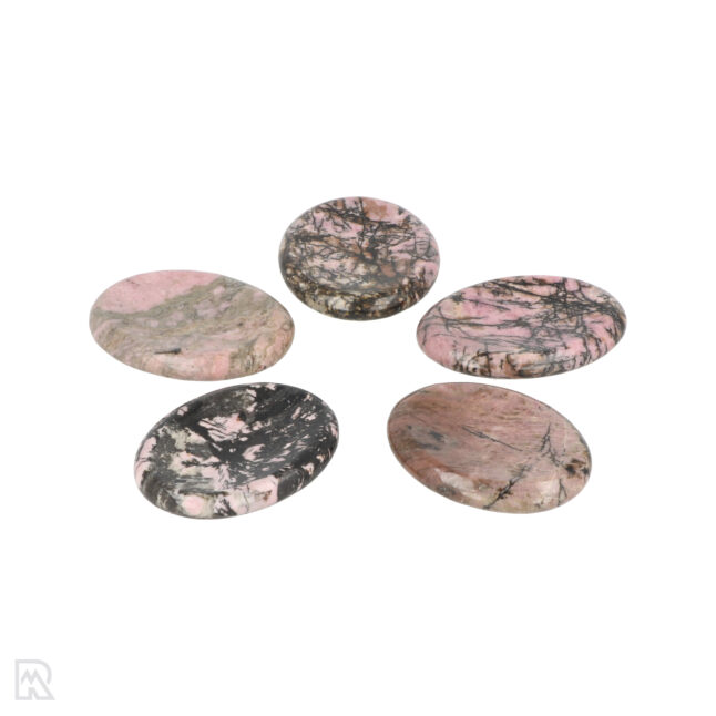 Rhodoniet Worry Stone | Ovaal – Bild 3