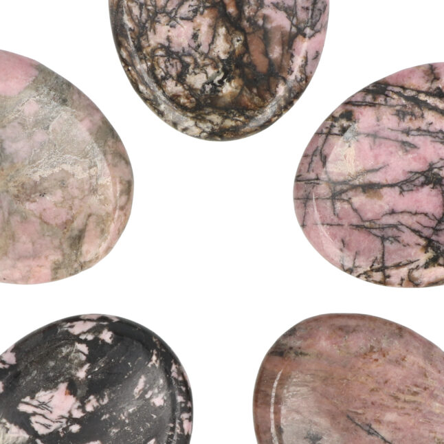 Rhodoniet Worry Stone | Ovaal – Bild 2