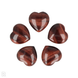 Red Tiger Eye Heart | 3 cm