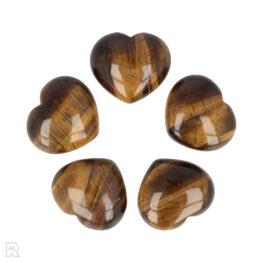 Tiger's Eye Puffy Heart | 4